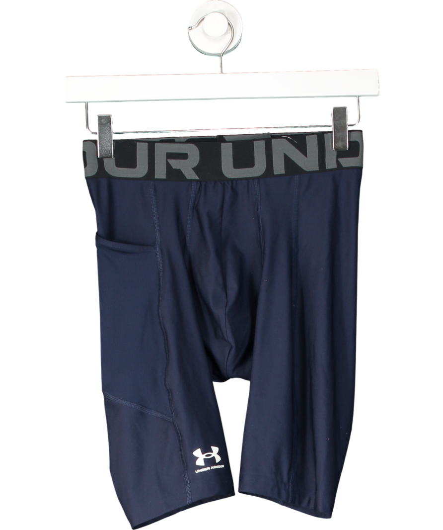 Under Armour Blue Heatgear Compression Boxer Shorts UK S