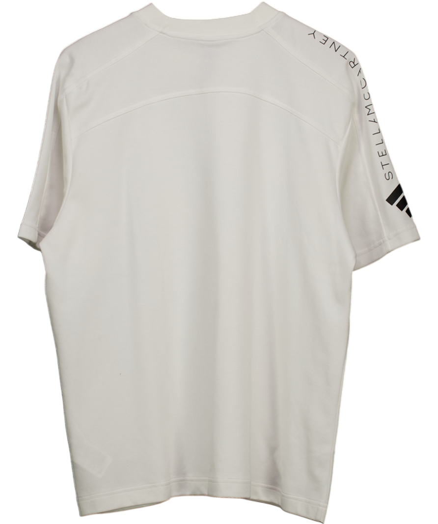 adidas X Stella Mccartney White Logo Tee Ib6855 UK L