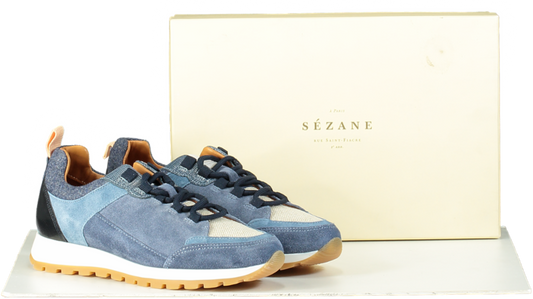 SEZANE Blue Alex Trainers UK 4 EU 37