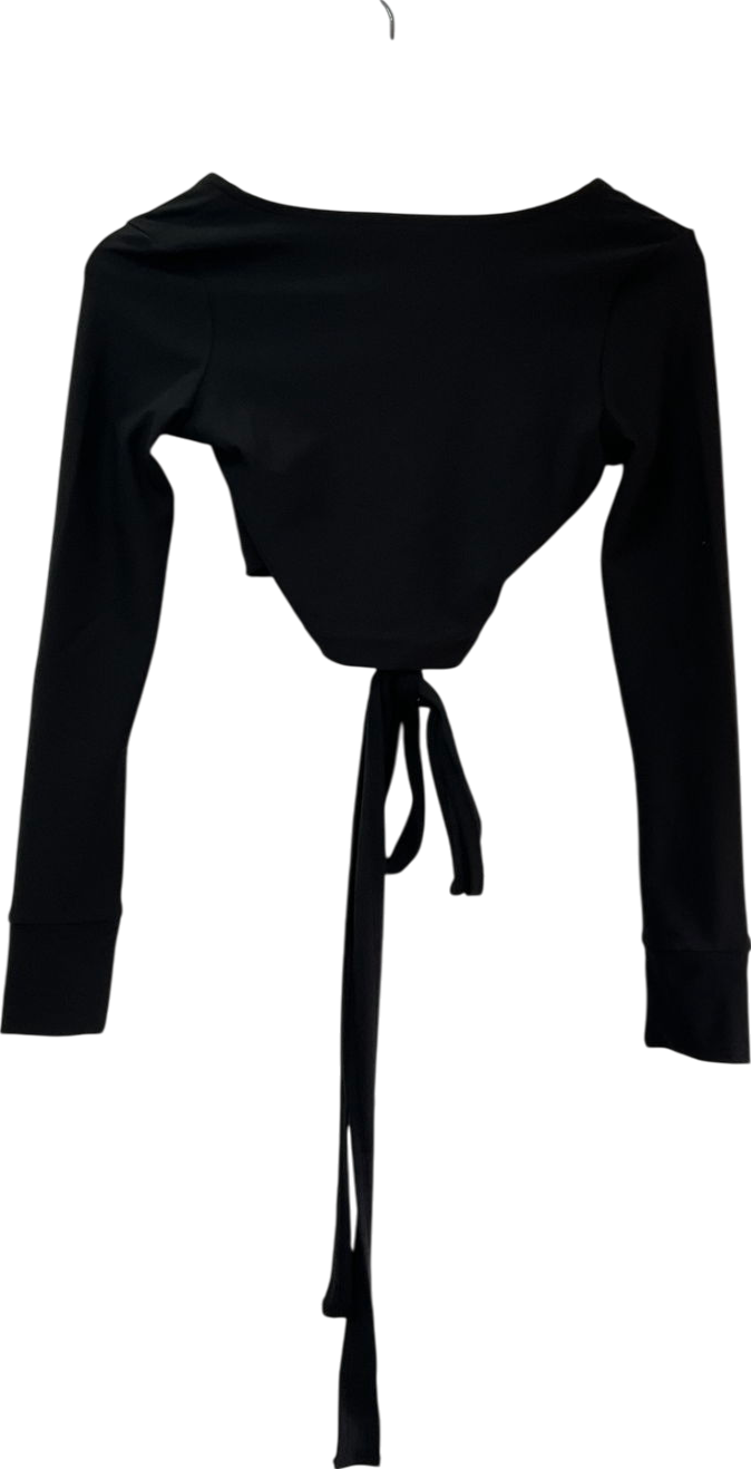 Puma Black Desert Wrap Crop Top UK XS