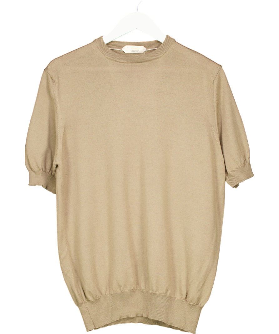 aurelien Beige Taupe T-shirt UK L