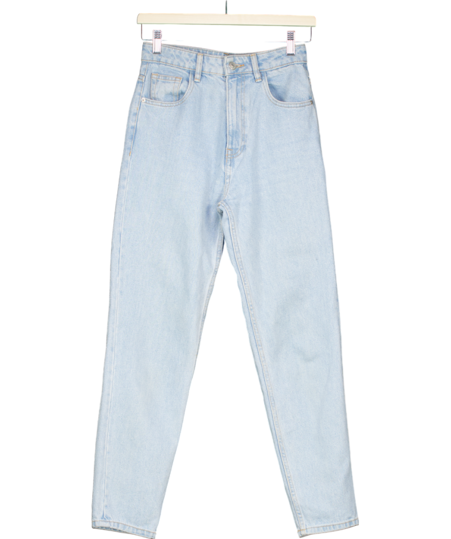 ZARA Blue High Waisted Mum Fit Style Jeans UK 6
