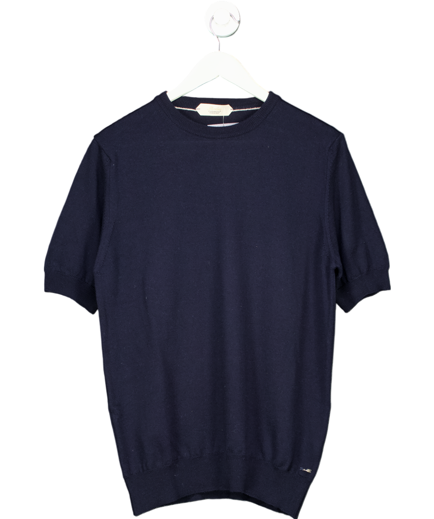 Aurelien Blue Cashwool T-shirt UK M