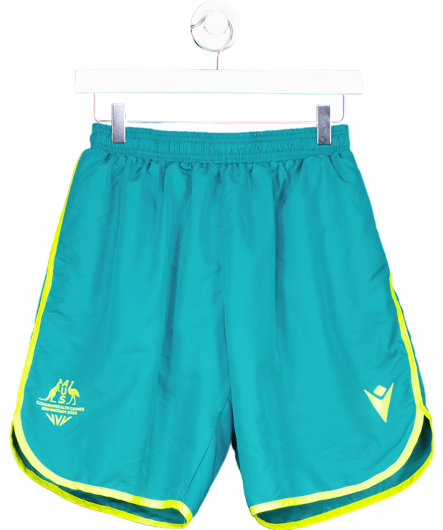 Macron Green 2022 Australia Commonwealth Games Player Issue Shorts UK M
