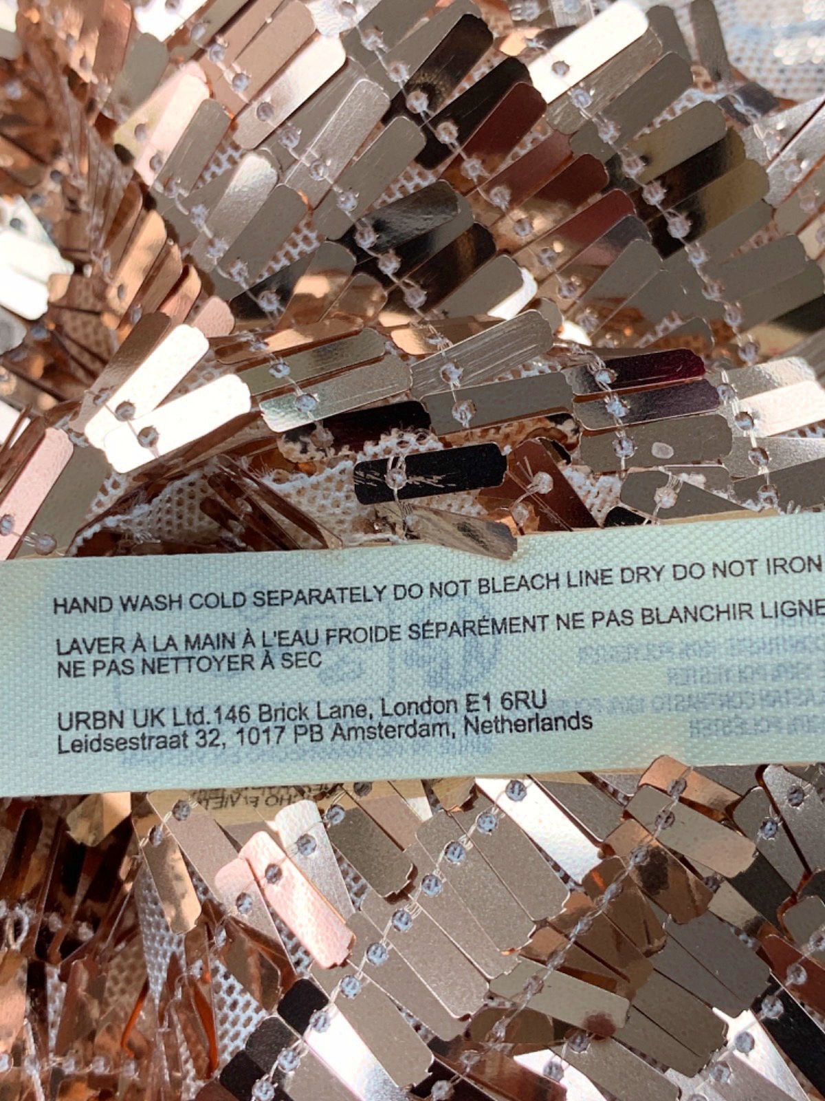 Free People Champagne Combo Sequin Camisole UK S