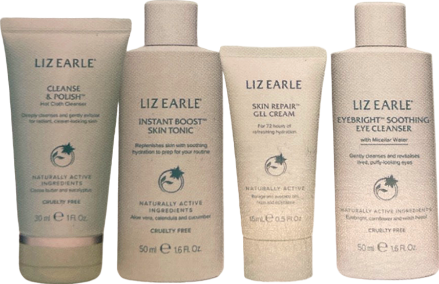 Liz Earle "Your Daily Routine" 4-piece gift set with Skin Repair Gel Cream