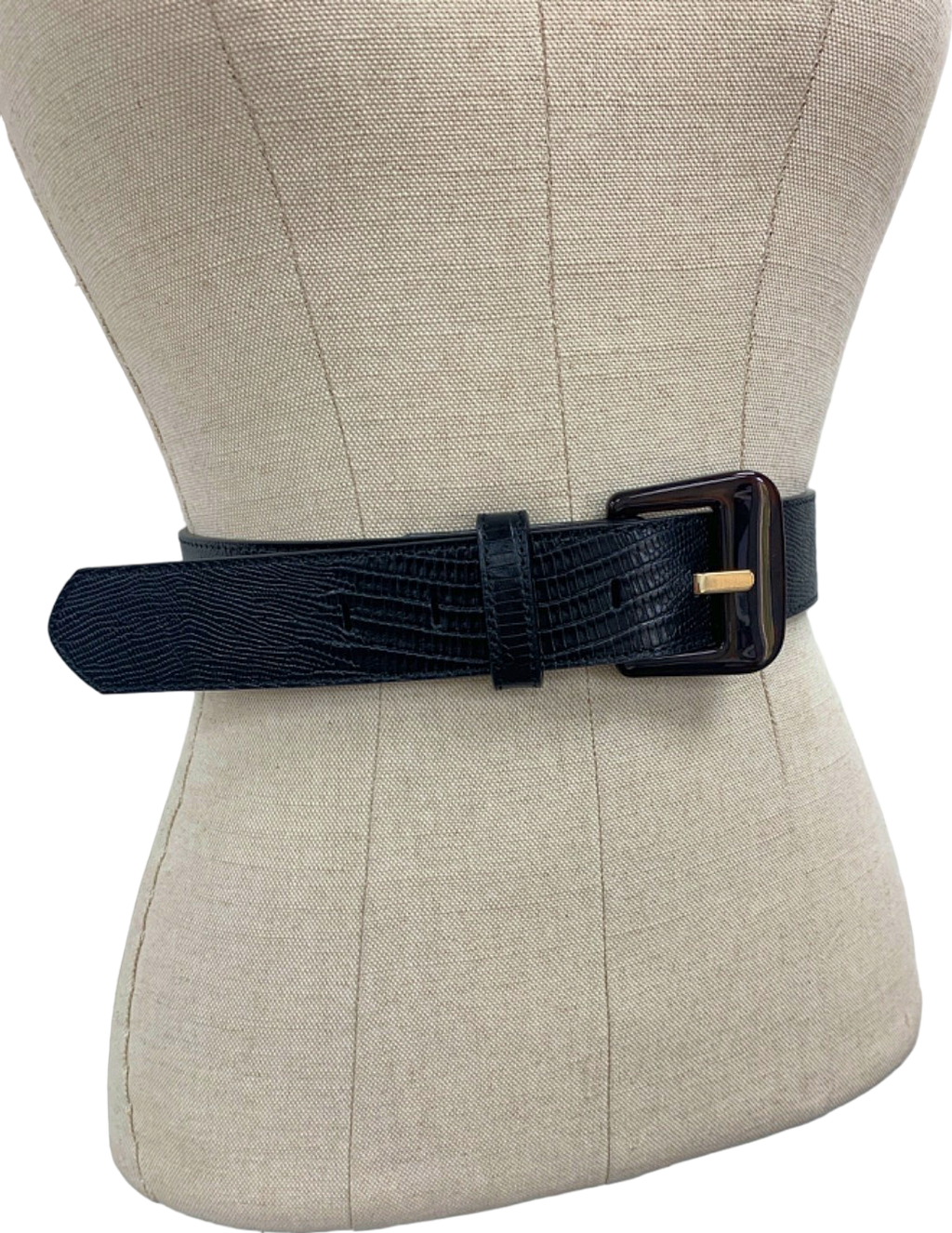J McLaughlin Black Catriona Solid Womens Belt M