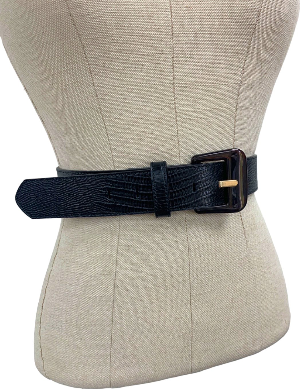 J McLaughlin Black Catriona Solid Womens Belt M