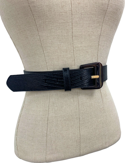 J McLaughlin Black Catriona Solid Womens Belt M