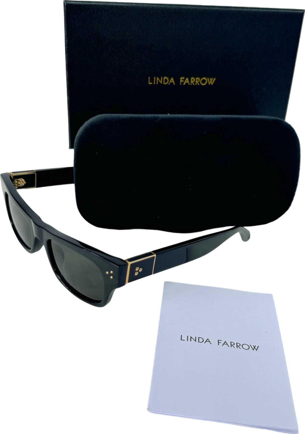 Linda Farrow Black Falck LFL/1448/1 Sunglasses