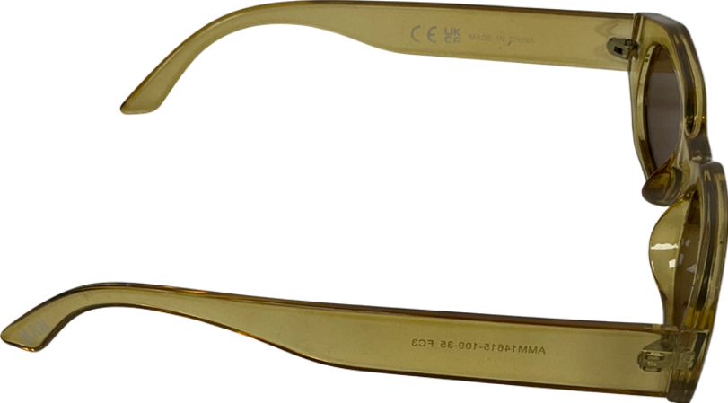 boohooMan Green Octagonal Framed Sunglasses One Size