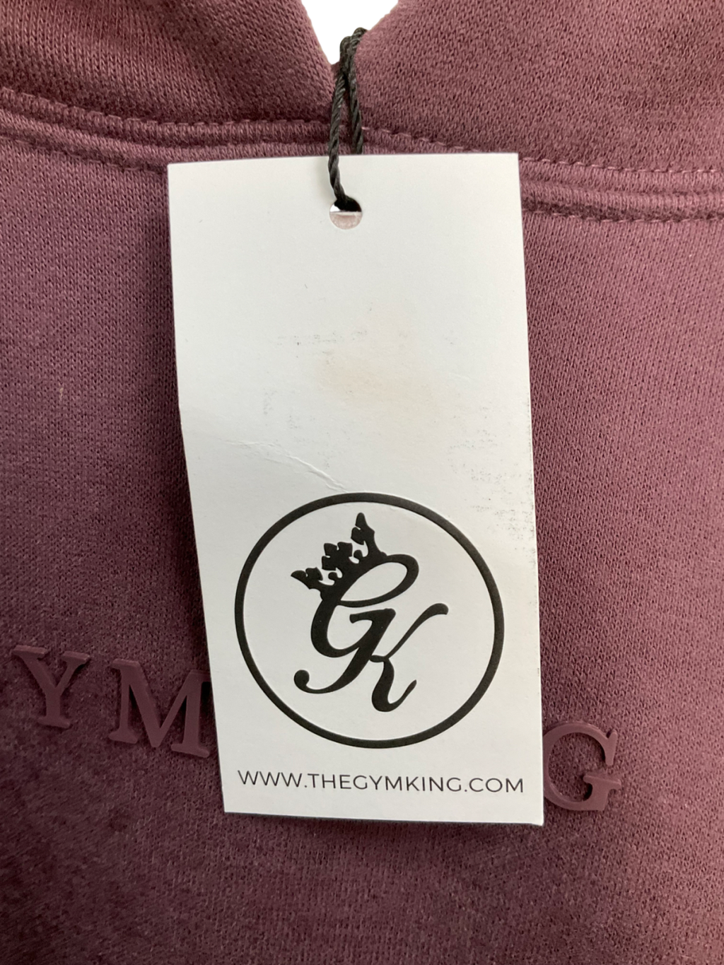 GYM KING Purple Luxe Hood In Deep Plum UK 14