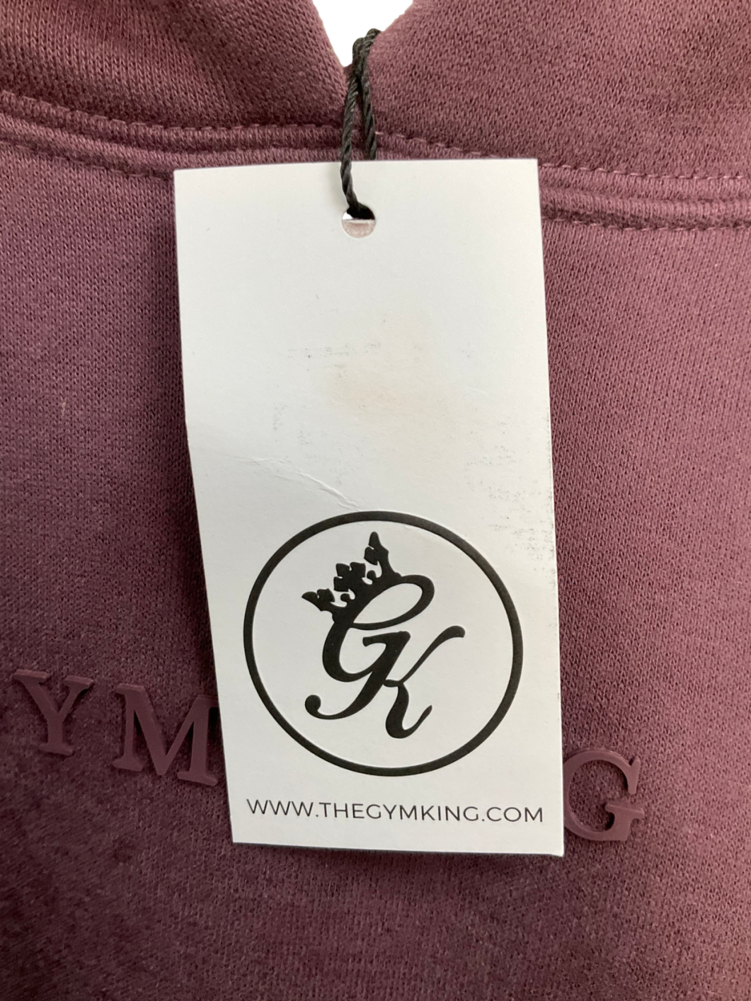 GYM KING Purple Luxe Hood In Deep Plum UK 14