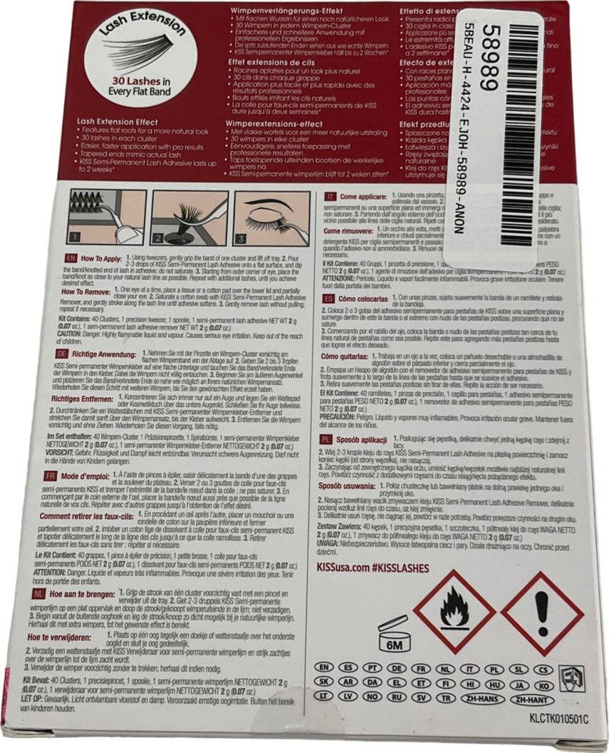 kiss Luxtension 3d Faux Lash Kit One size