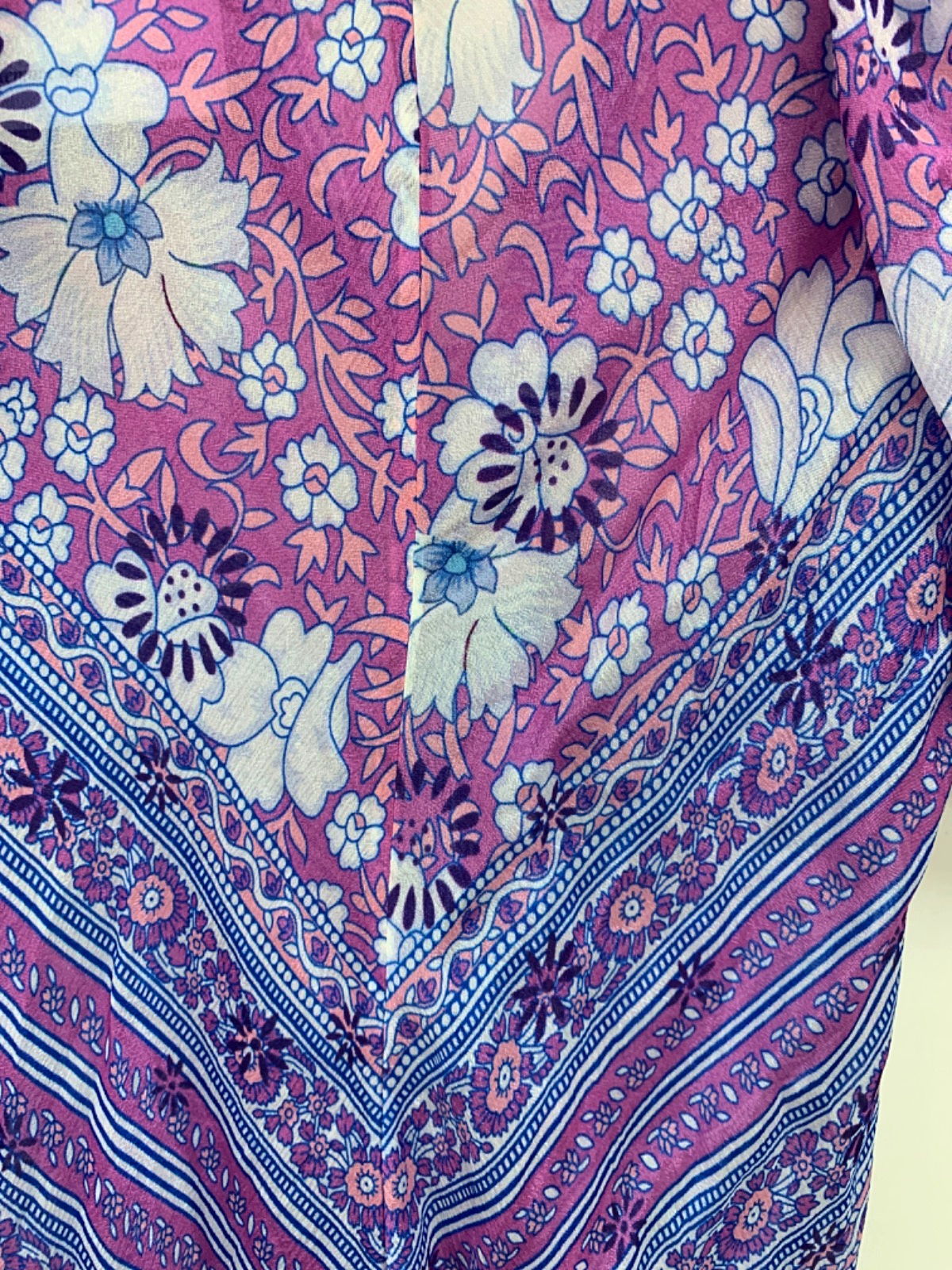 Jens Pirate Booty Purple Floral Maxi Dress UK S