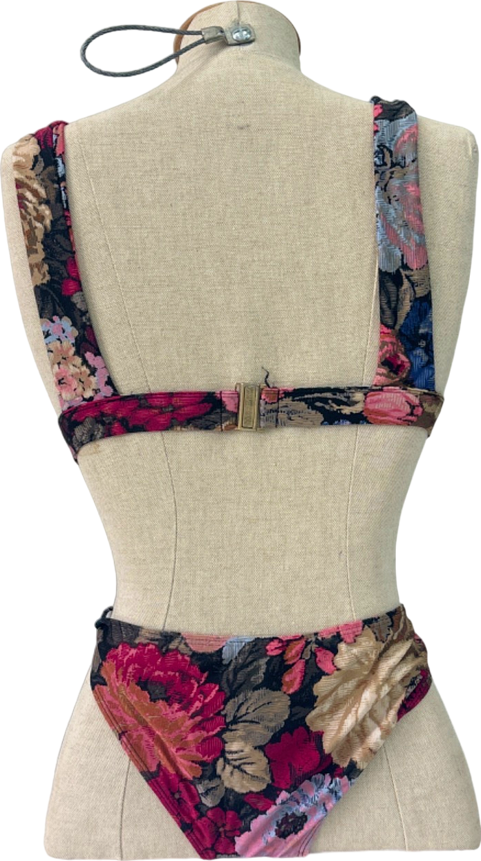 Zimmermann Multicolour Floral Bikini Set Size UK 6