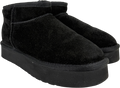 Lamo Blue Suede Ankle Slip-on Boots – Fur-lined Platform Boot UK 6 EU 39