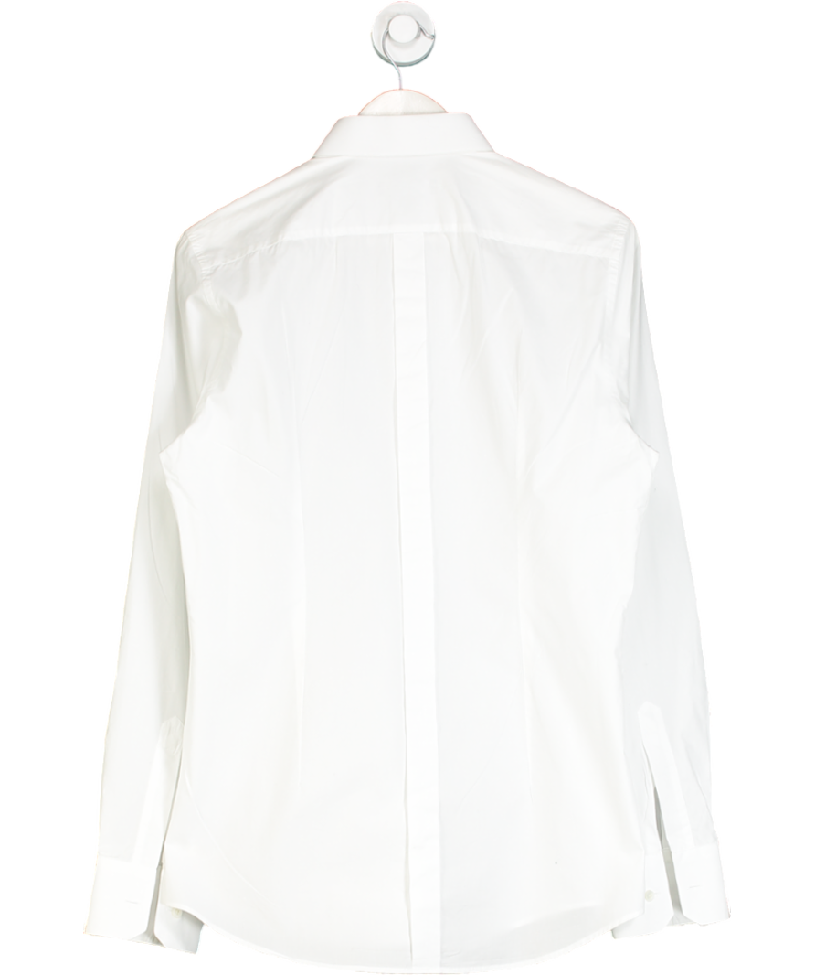 Dolce & Gabbana White Cotton Gold Fit Shirt UK 40" CHEST
