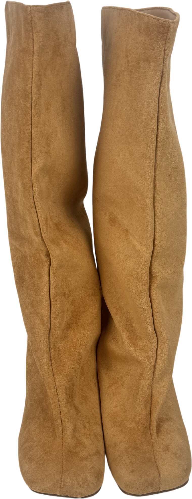Beige Sand Faux Fur Suede Boots UK 8 EU 41 👠