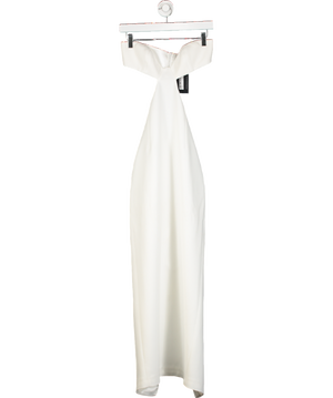 New Arrivals White Strapless Cutout Jumpsuit UK 8