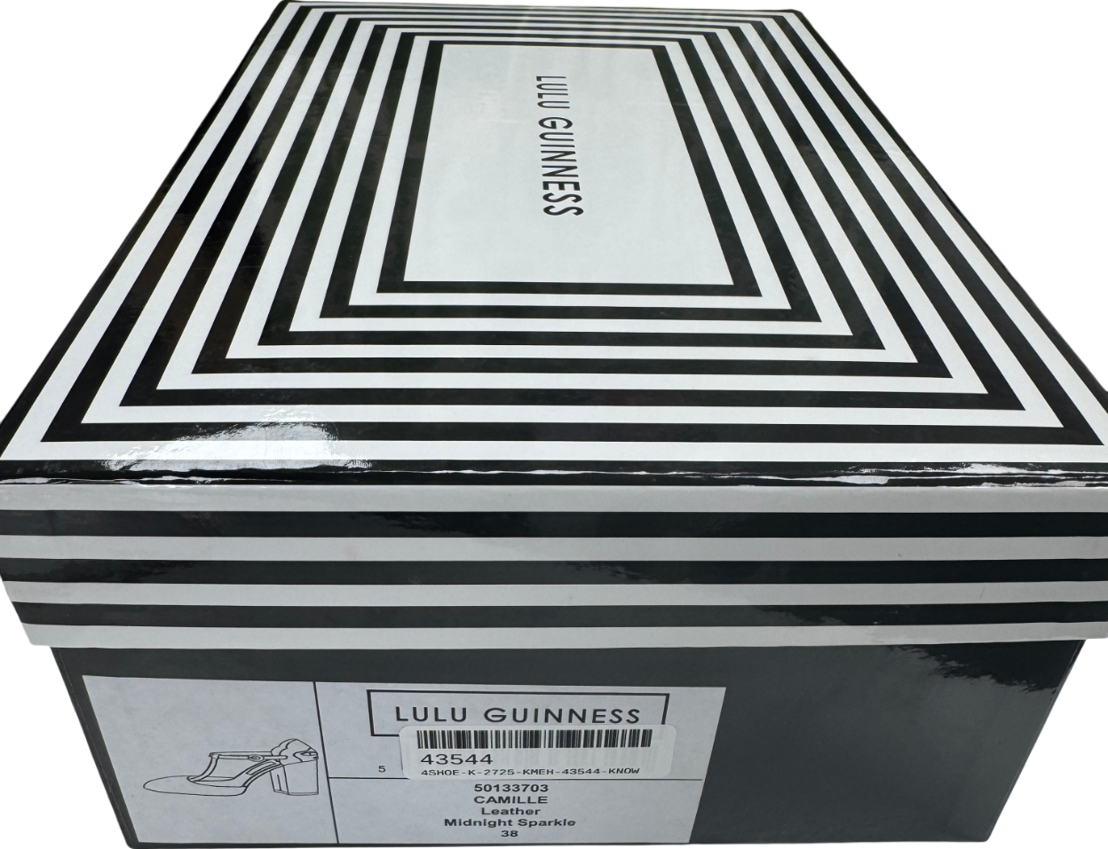 lulu guinness Midnight Blue Sparkle Heels UK 5 EU 38 👠