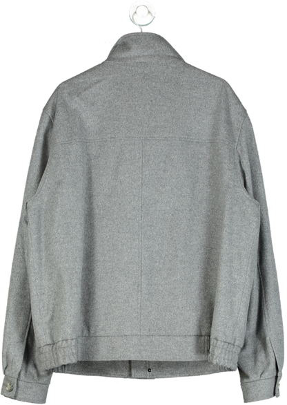 Balmain Grey Wool Cashmere Jacket UK 60