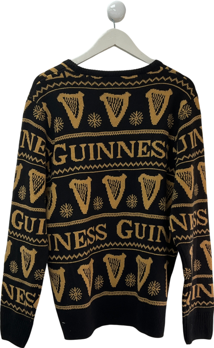 guinness Black Guinness Festive Knit Jumper UK L