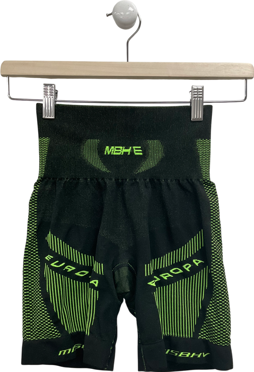 MISBHV Green Split Biker Shorts UK XS/S