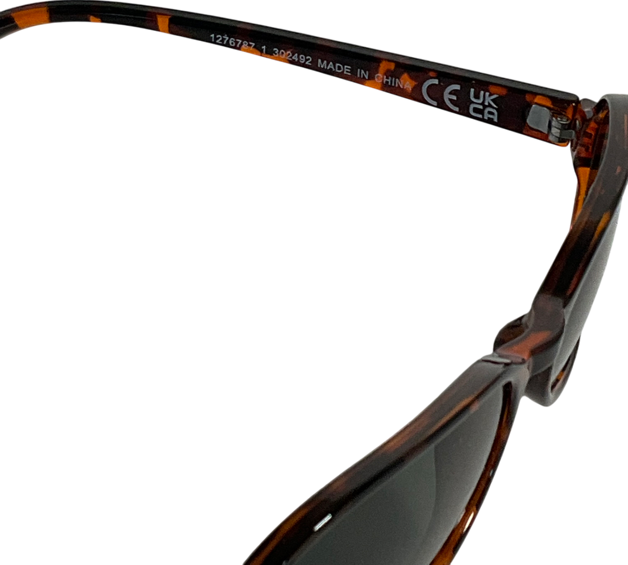 Weekday Brown Thin Oval Frame Sunglasses One Size