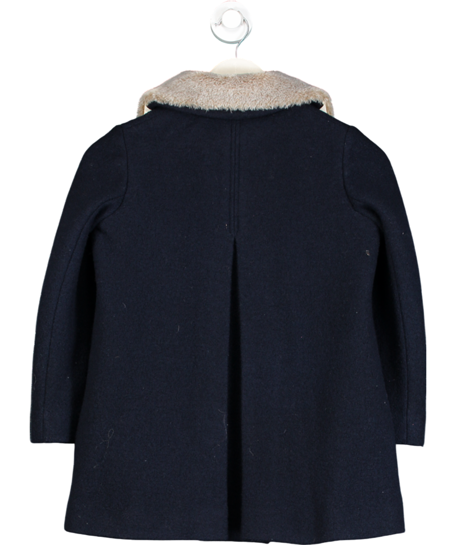 Bonpoint Blue Temaggie Wool Coat 8 Years