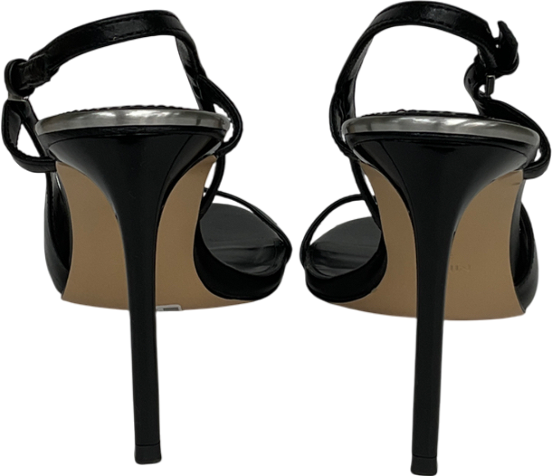 MANGO Black Sling Back Heels UK 5 EU 38 👠