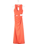 Kookai Orange Bolt Cut Out Dress UK 6