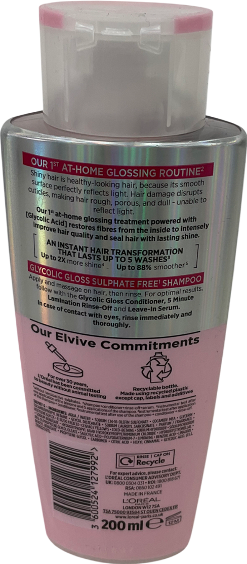 L'Oreal Glycolic Gloss Shampoo 200 ml