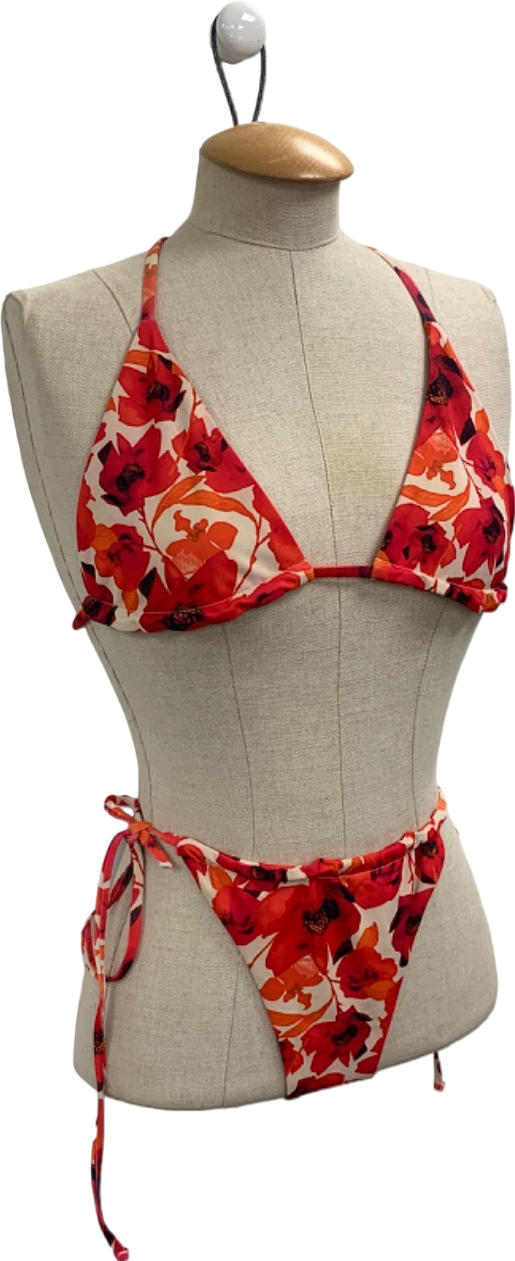 SLA Red Floral Bikini UK XXS/XS