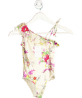 Zimmermann Ivory Kids Clover Floral Swimsuit 6 Years