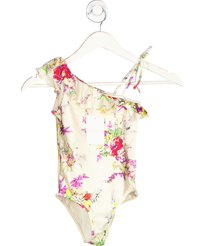 Zimmermann Ivory Kids Clover Floral Swimsuit 6 Years