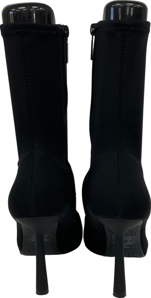 ZARA Black Bottine Talon Boots UK 6 EU 39 👠