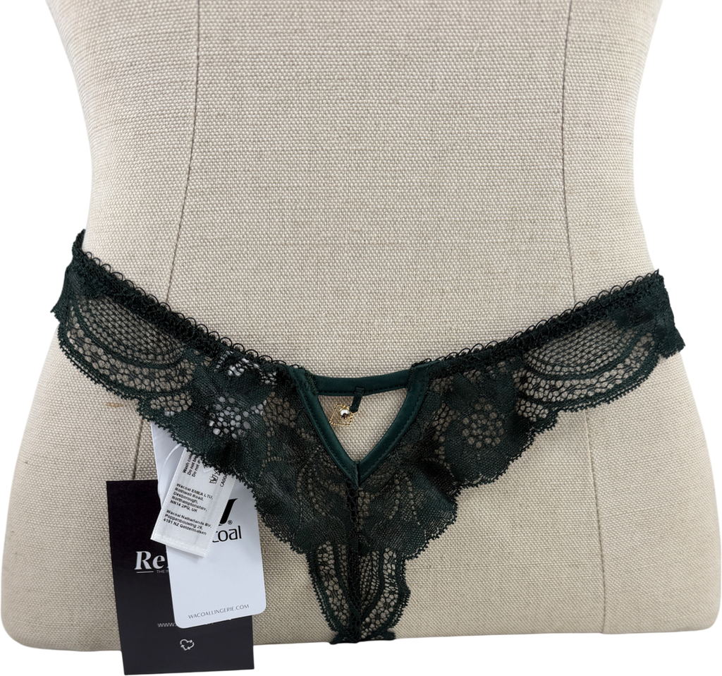 Wacoal Green Natsuki Lace Balcony Bra Brief Set Bra Size 32dd UK S