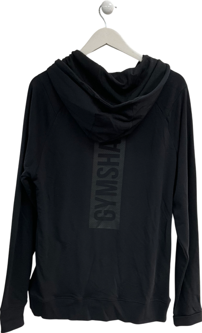 gymshark Black Block Oversized Hoodie UK L