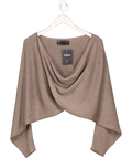 ASOS Brown Batwing Twist Front Knit Jumper UK S