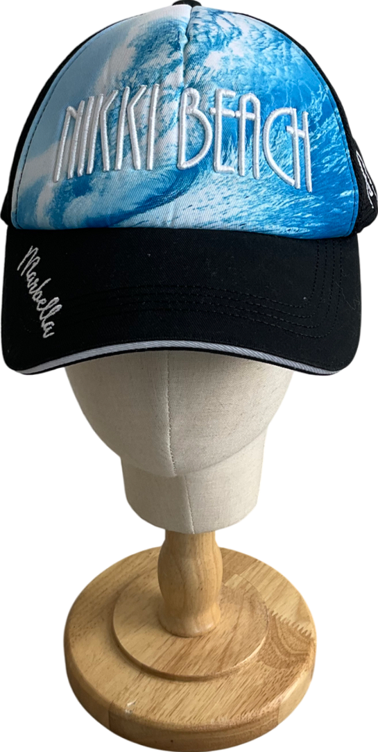 Nikki Beach Black Embroidered Baseball Cap One Size