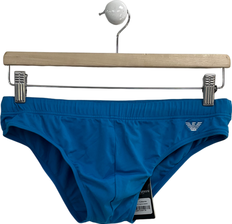 Emporio Armani Blue Low Brief Slip Swimwear UK M