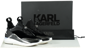 Karl Lagerfeld Black Vitesse Trainers UK 3