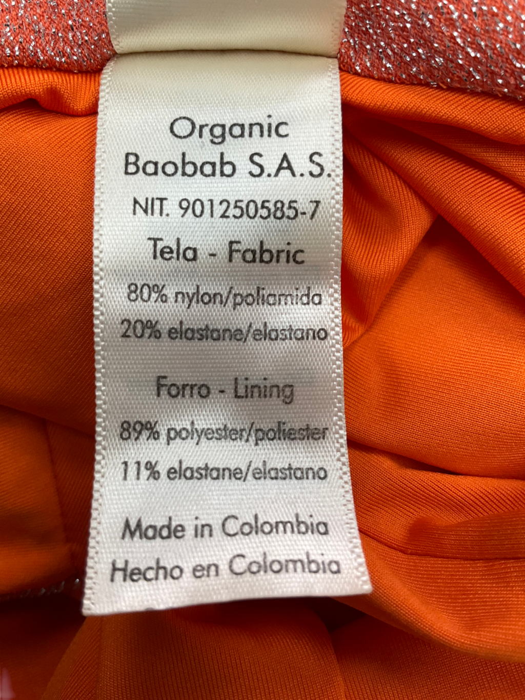 Baobab Orange Asaka One-shoulder draped Dress UK S