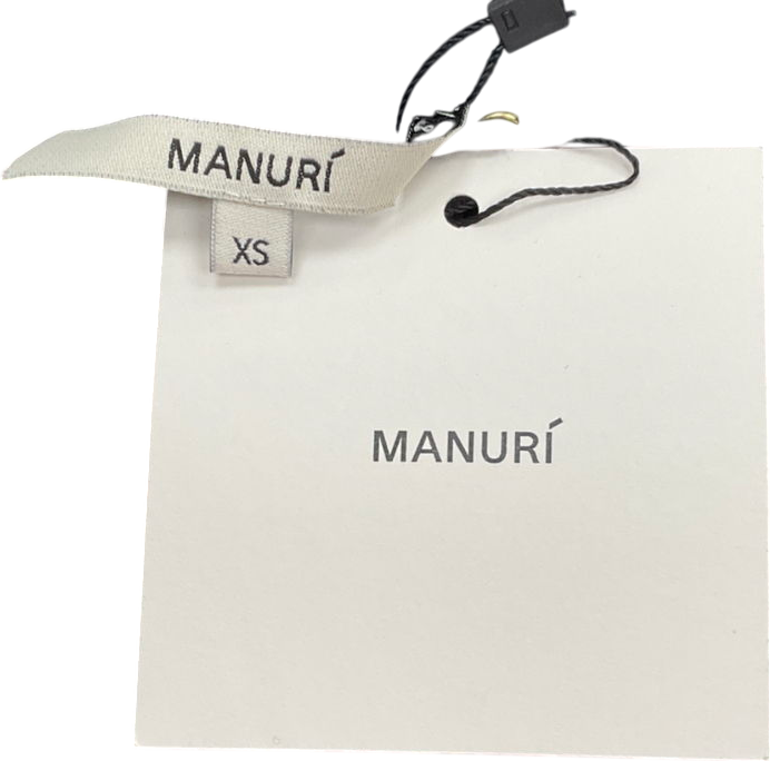 manuri Black Jamie Cashmere-blend Crop Top UK XS