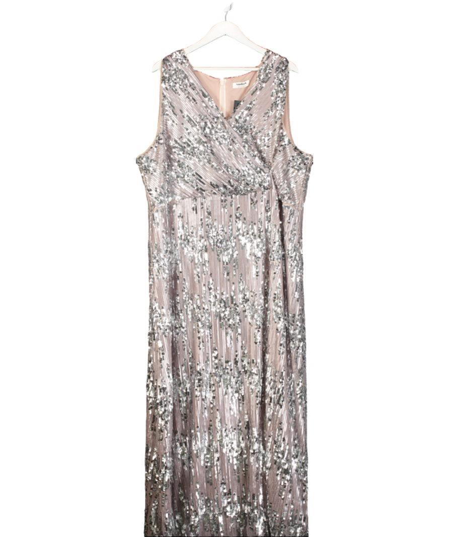 Phase Eight Metallic Daphne Sequin Maxi Dress UK XXL