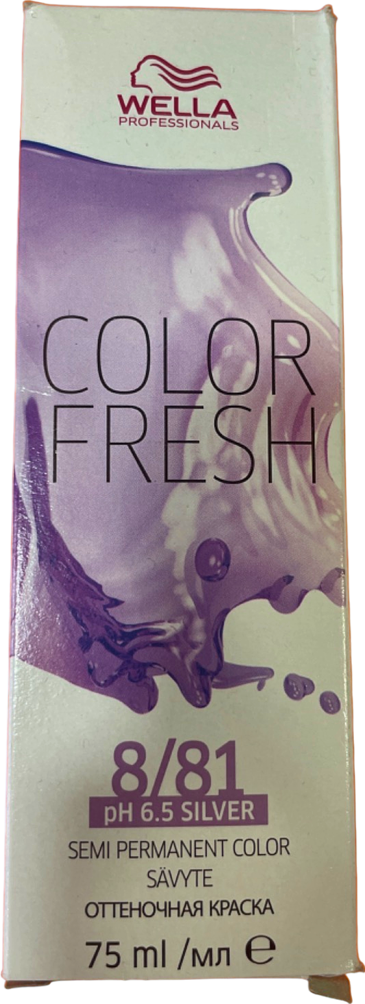Wella Color Fresh Semi Permanent Hair Colour 8/81 Silver 75ml
