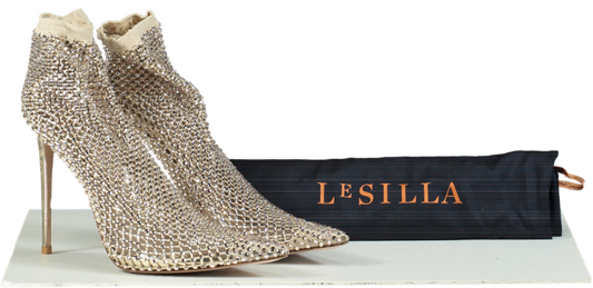 La Silla Nude Gilda Crystal Ankle Boot UK 6 EU 39 👠