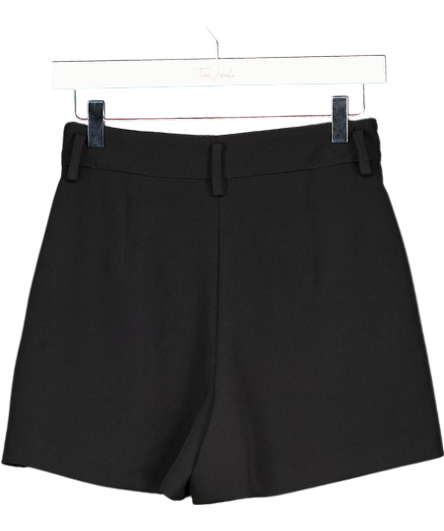 River Island Black Structure Shorts UK 6