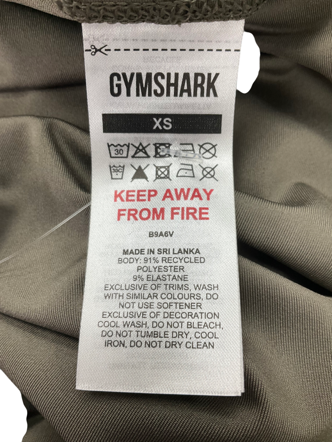 gymshark Brown Running T Shirt - Slim Fit UK XS